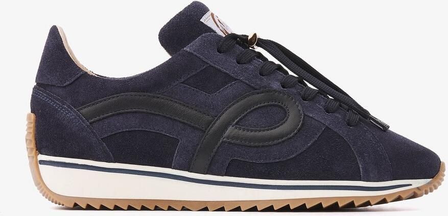 VIA VAI Mikki Eve Sneakers Dames Leer Suède Blauw