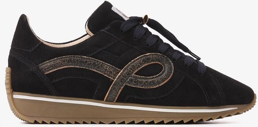VIA VAI Mikki Eve Sneakers Dames Leer Suède Zwart