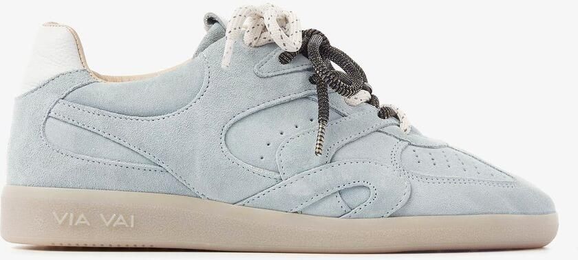 VIA VAI Nilla Macy Sneakers Dames Leer Suède Blauw