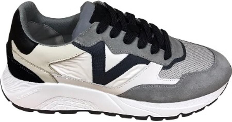 VIA VAI Owen Cody Sneakers Heren Leer Mesh Suède Textiel Blauw - Foto 2