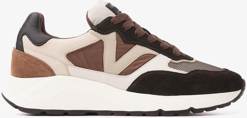 VIA VAI Owen Cody Sneakers Heren Leer Suède Donkerbruin Cognac