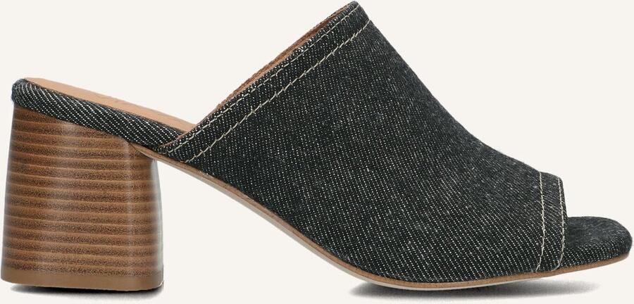 VIA VAI Muiltjes Dames Polly Robin Maat: 38 Materiaal: Textiel Kleur: Zwart - Foto 2