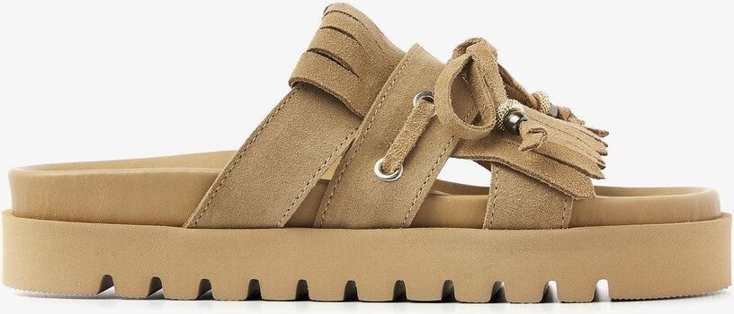 VIA VAI Slippers Dames Rae Laila Maat: 41 Materiaal: Suède Kleur: Beige - Foto 6