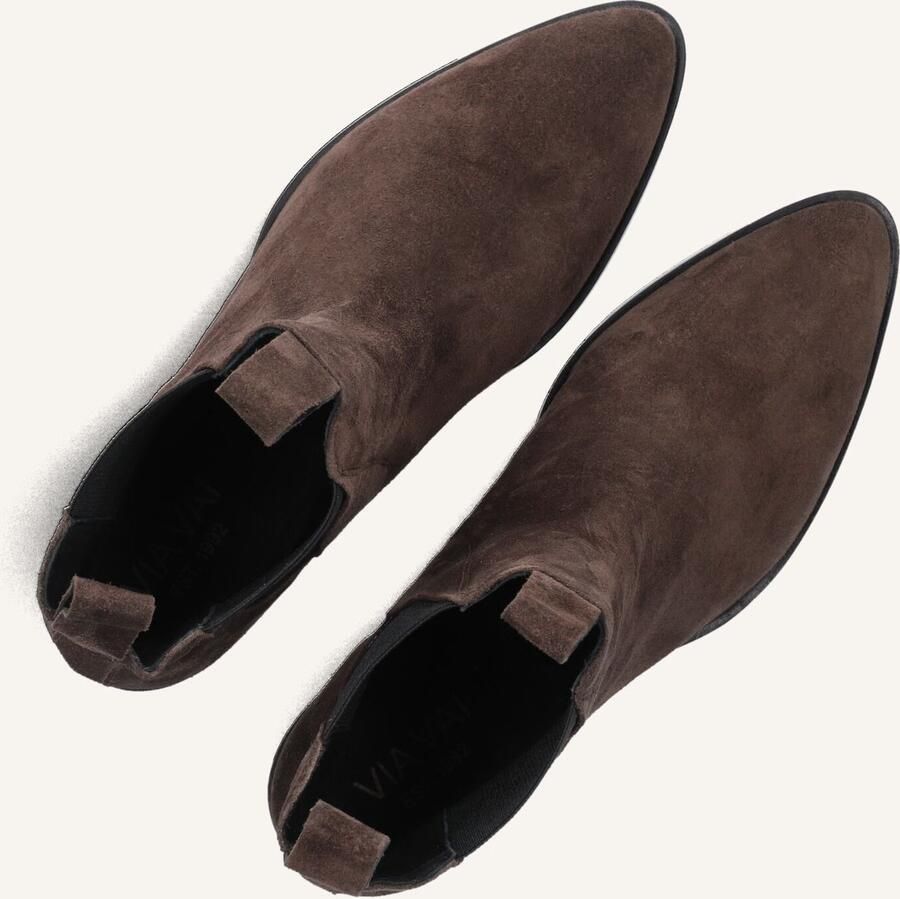 VIA VAI Enkellaarsjes Dames Rose Andrew Maat: 40 Materiaal: Suède Kleur: Bruin - Foto 2