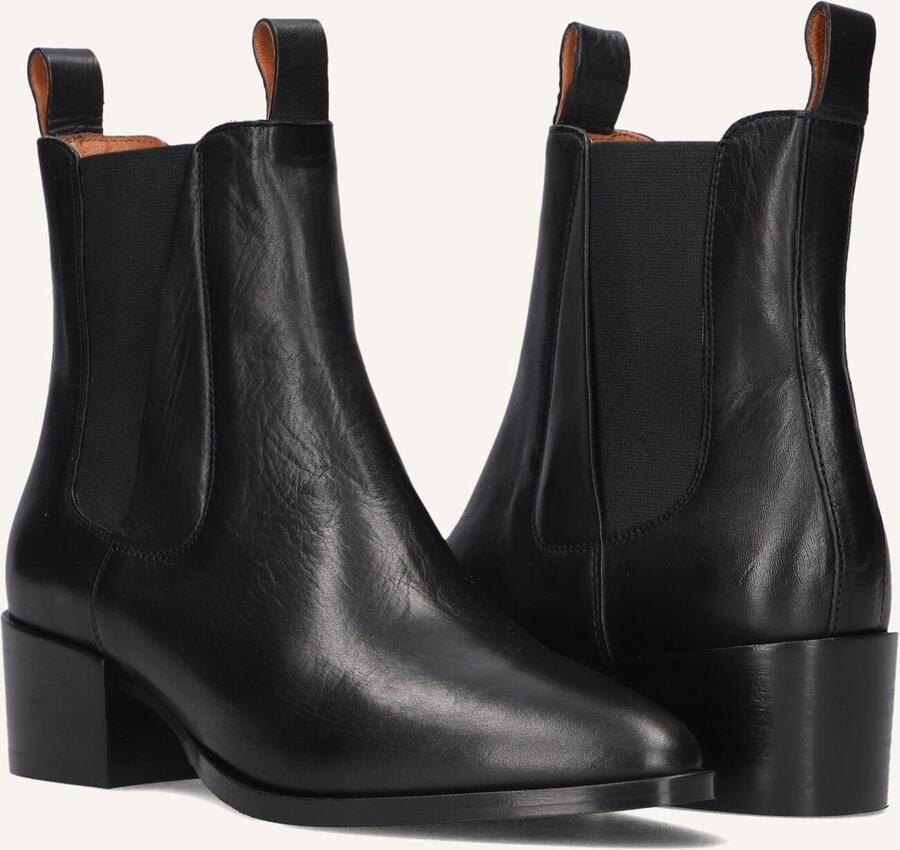 VIA VAI Enkellaarsjes Dames Rose Andrew Maat: 36 Materiaal: Leer Kleur: Zwart - Foto 2