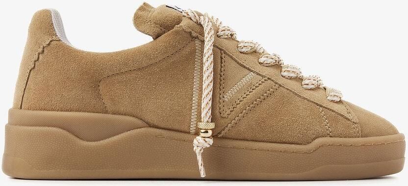 VIA VAI Sam Kyli Sneakers Dames Suède Beige