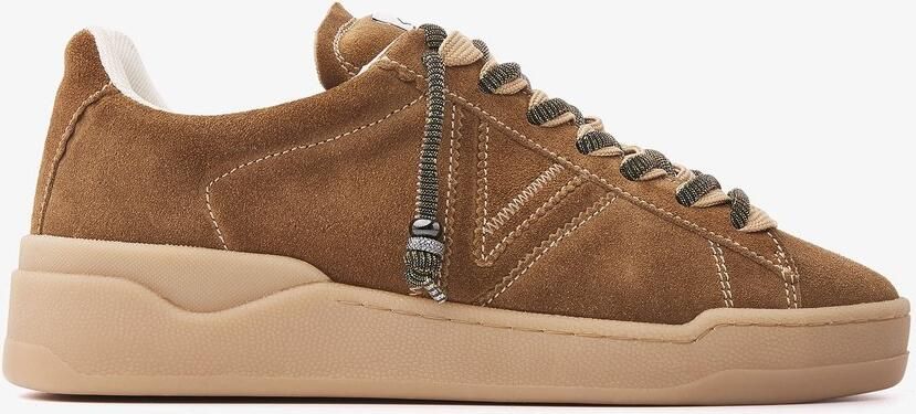 VIA VAI Sam Kyli Sneakers Dames Suède Beige