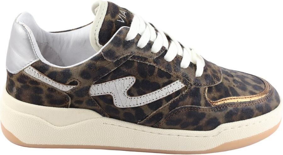 VIA VAI Sam Levi 62026 Sneakers bruin kombinatie