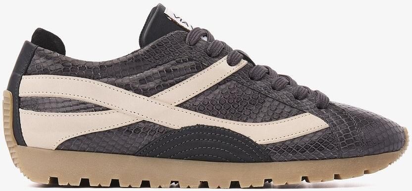 VIA VAI Scott Demi Sneakers Dames Leer Zwart