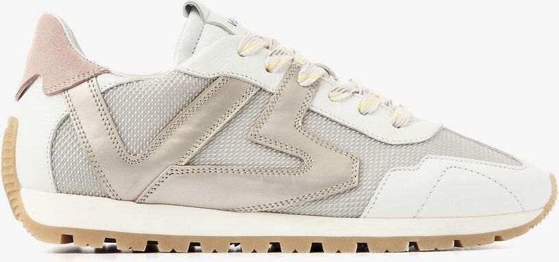 VIA VAI Scott Kenzie Sneakers Dames Leer Mesh Suède Roze