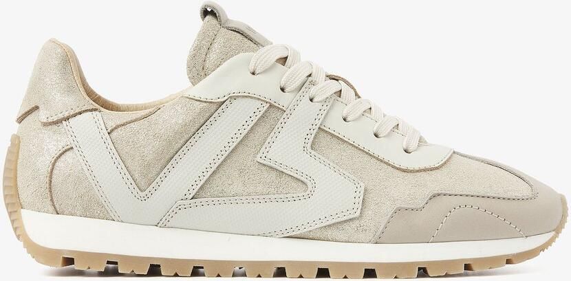 VIA VAI Scott Kenzie Sneakers Dames Leer Suède Goud