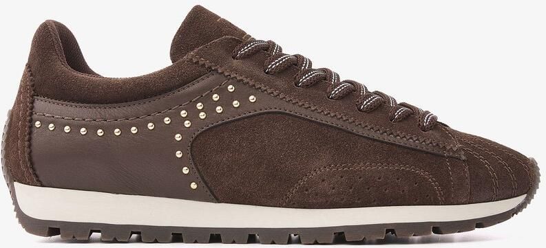 VIA VAI Scott Kyle Sneakers Dames Leer Suède Bruin