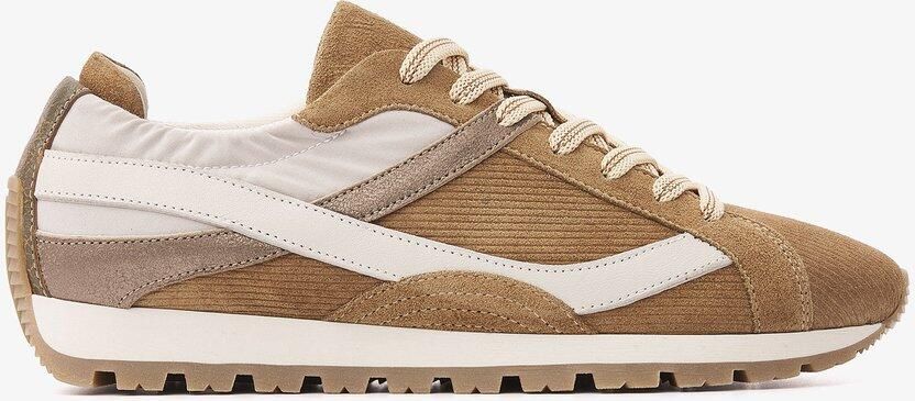 VIA VAI Scott Nala Sneakers Dames Leer Suède Textiel Beige