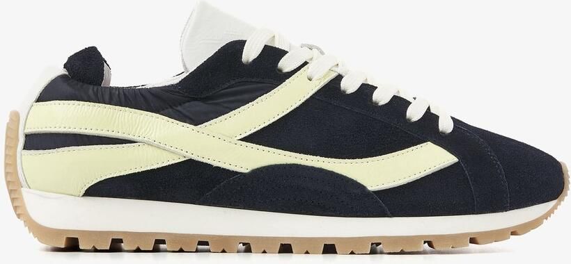 VIA VAI Scott Nala Sneakers Dames Leer Su�de Textiel Blauw