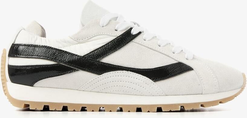 VIA VAI Scott Nala Sneakers Dames Leer Suède Textiel Wit