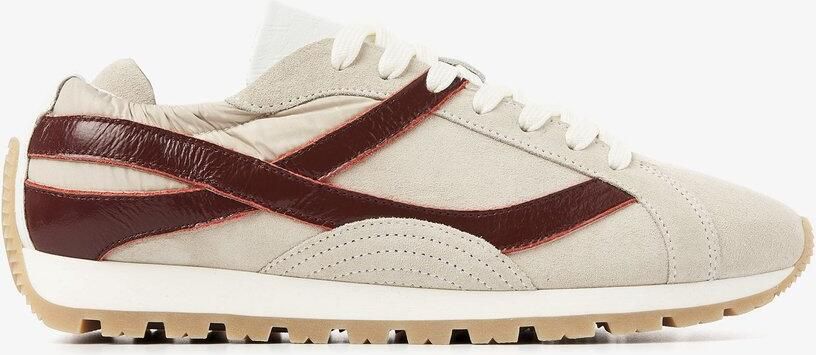 VIA VAI Scott Nala Sneakers Dames Leer Suède Textiel Beige