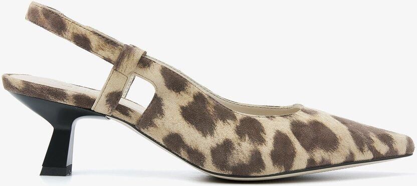 VIA VAI Suzy Aliya Slingbacks Dames Leer Bruin