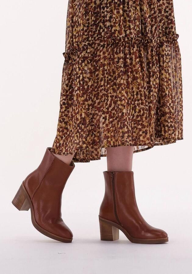 VIA VAI Enkellaarsjes Dames Taara Maat: 40 Materiaal: Leer Kleur: Bruin - Foto 3