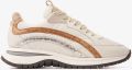 VIA VAI Usher Lott Sneakers Dames Leer Suède Beige - Beige