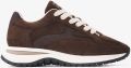 VIA VAI Usher Riggs Sneakers Dames Mesh Suède Bruin - Bruin