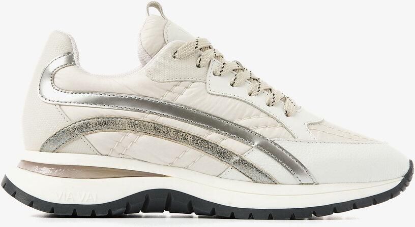 VIA VAI Usher Skye Sneakers dames Textiel Leer Zilver