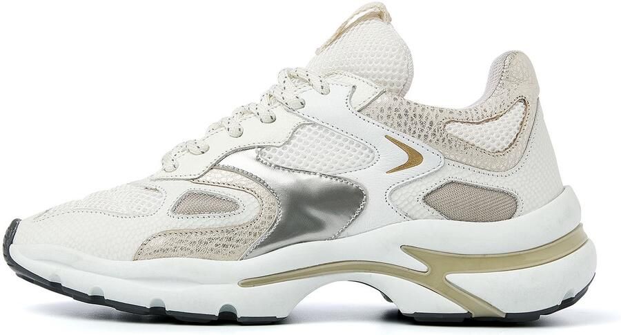 VIA VAI Lage Sneakers Dames Vesper Due Leer Wit