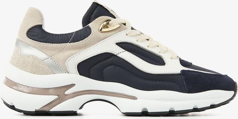 VIA VAI Vesper Macey Sneakers Dames Leer Suède Textiel Blauw