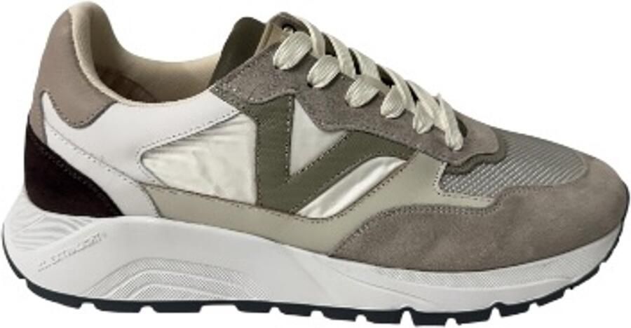 VIA VAI Owen Cody Sneakers Heren Leer Mesh Suède Textiel Bruin