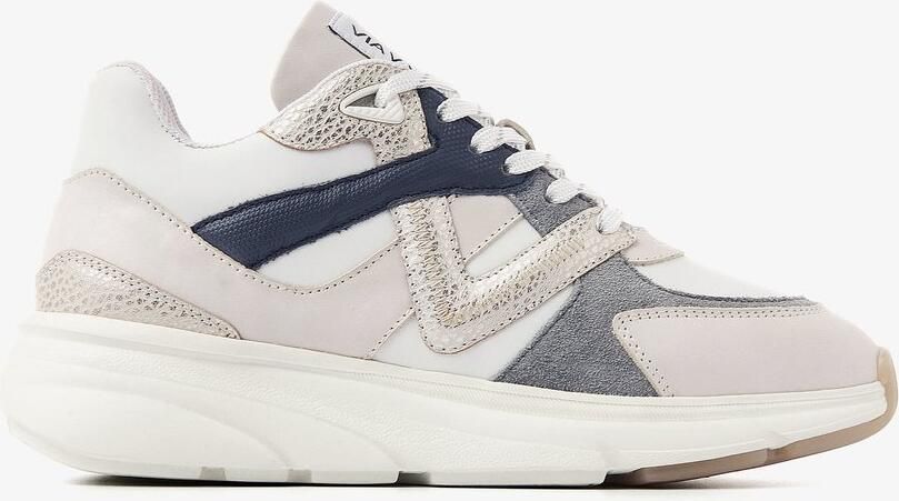 VIA VAI Lage Sneakers Dames Vic Kyro Leer Beige