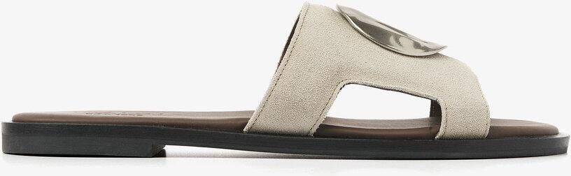VIA VAI Vita Avi Slippers Dames Suède Beige