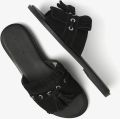 VIA VAI Vita Eva Slippers Dames Suède Zwart - Zwart