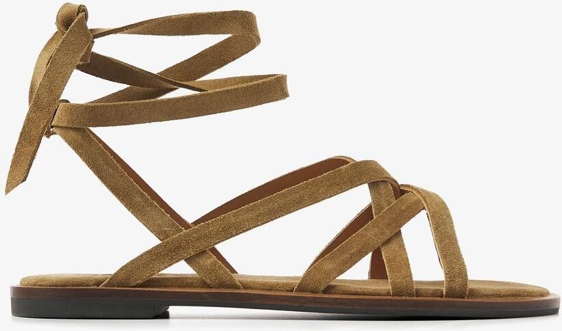 VIA VAI Vita Rachel Sandalen Dames Suède Beige