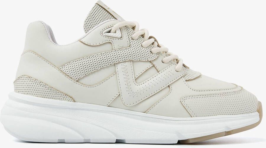 VIA VAI Lage Sneakers Dames Vic Kyro Maat: 41 Materiaal: Leer Kleur: Beige