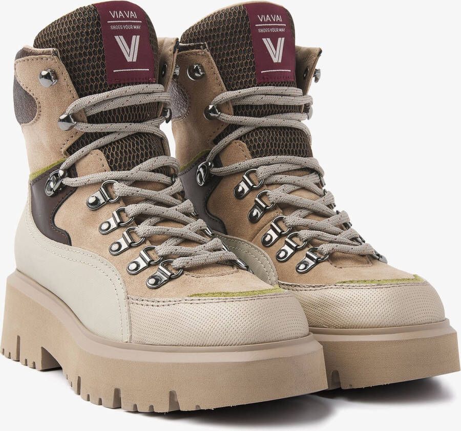 VIA VAI Ziva State Veterboots Beige Bruin Brons