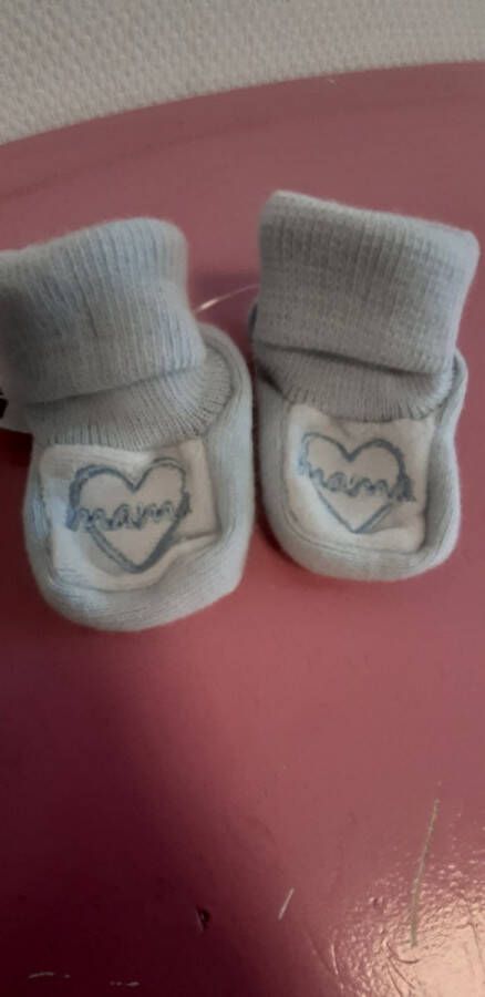 VIB Babyslofjes Blauw Mama in Hart