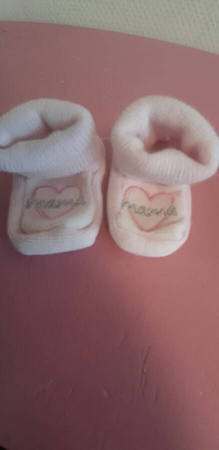 VIB Babyslofjes Roze Mama Hart