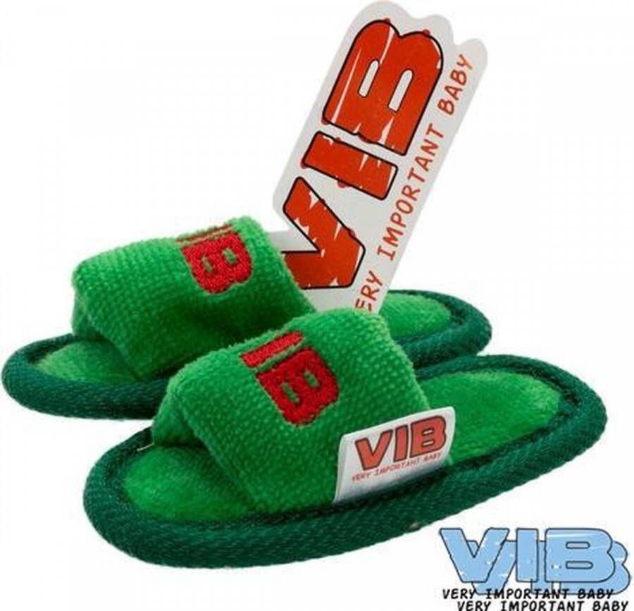VIB kerst slippers groen