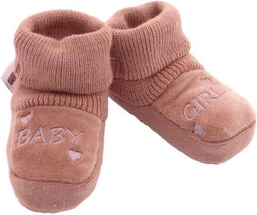 VIB Slofjes 'BABY GIRL' Oud Roze