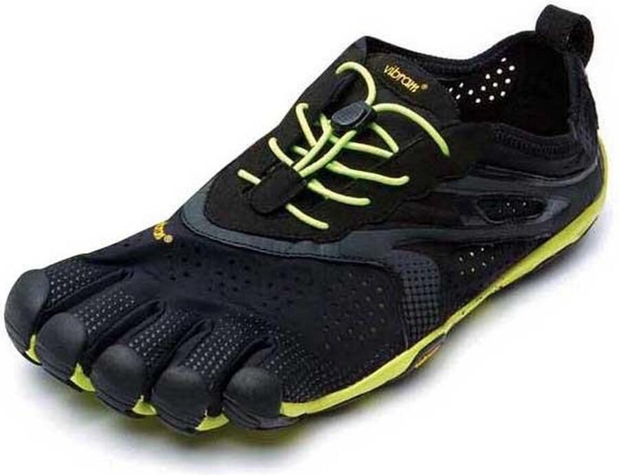 Vibram Five Fingers V-Run Runningschoenen Heren Black Yellow - Foto 4