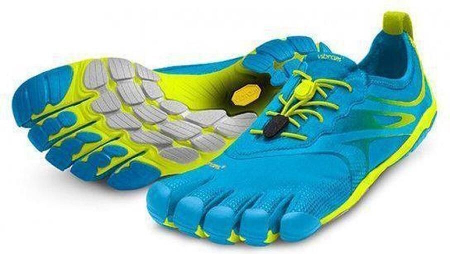 Vibram Fivefingers Bikila EVO Hardloopschoenen Barefoot Mannen Blauw Geel