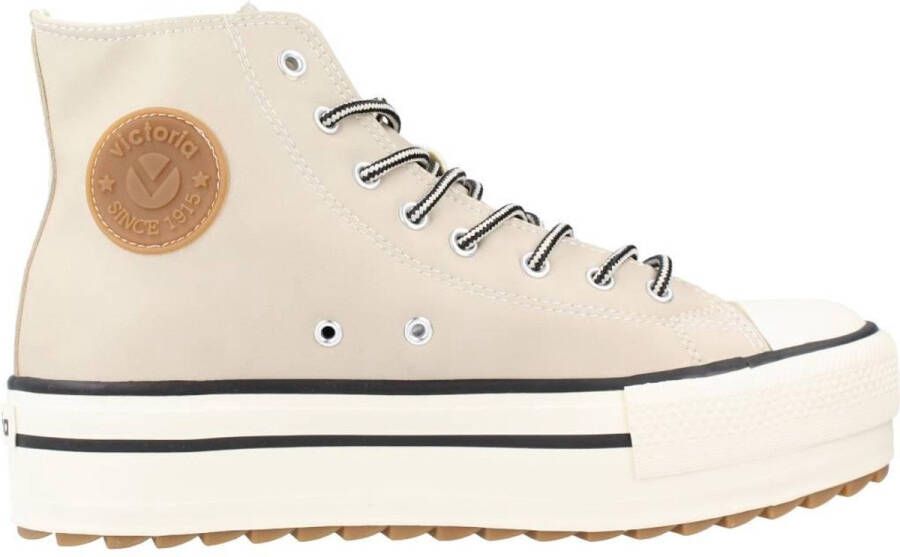 Victoria Dubbele sportschoenen van imitatieleer voor dames Tribu Sierra Beige Dames