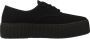 Victoria Sneakers anglaise double toile monochrome Zwart Dames - Thumbnail 1