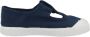 Victoria Children's scratch sandals 1915 toile teintée Blauw - Thumbnail 1