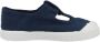 Victoria Children's scratch sandals 1915 toile teintée Blauw - Thumbnail 1