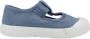 Victoria Children's scratch sandals 1915 toile teintée Blauw Dames - Thumbnail 1