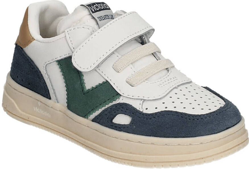 Victoria Kindersneaker Blauw Groen