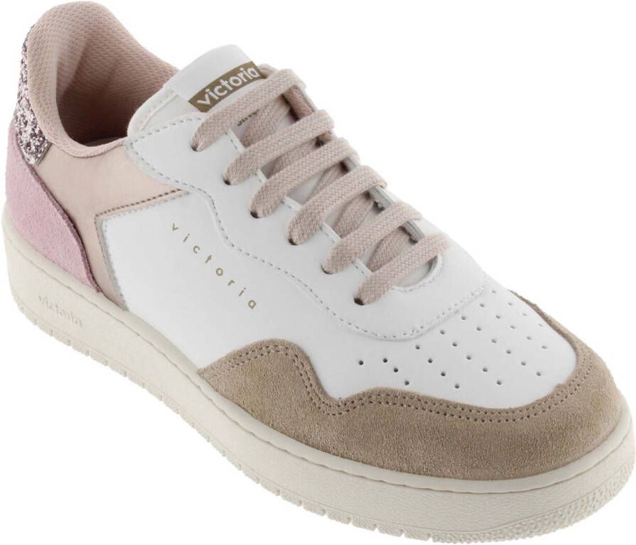 Victoria Madrid Serraje Glitter- En Logo-Sneakers Streetwear Vrouwen