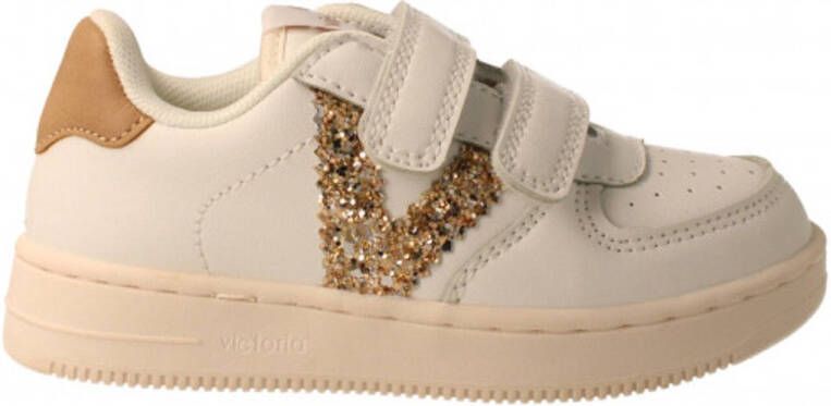 Victoria Meisjes Sneaker Wit Goud WIT