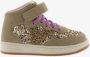 Victoria Meisjes Sneakers Beige Suéde Leopard Goud - Thumbnail 1