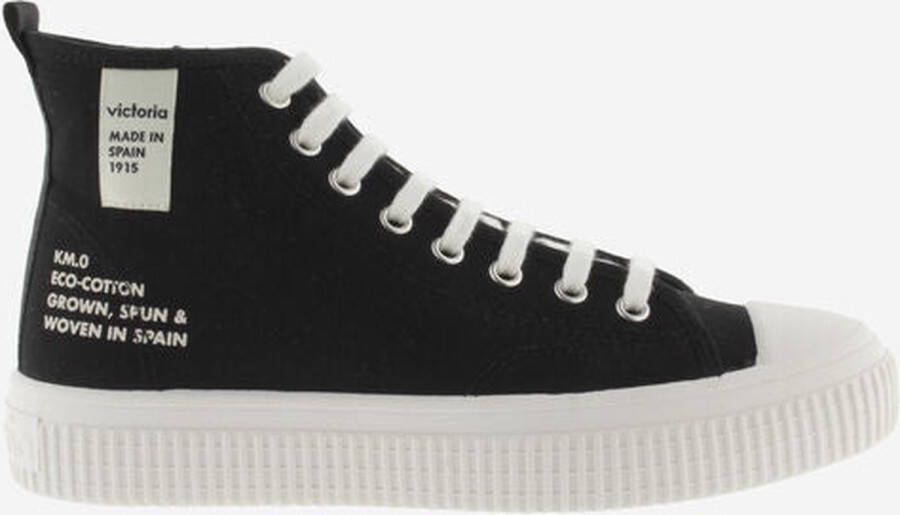 Victoria Stijlvolle Canvas Sneakers voor Black